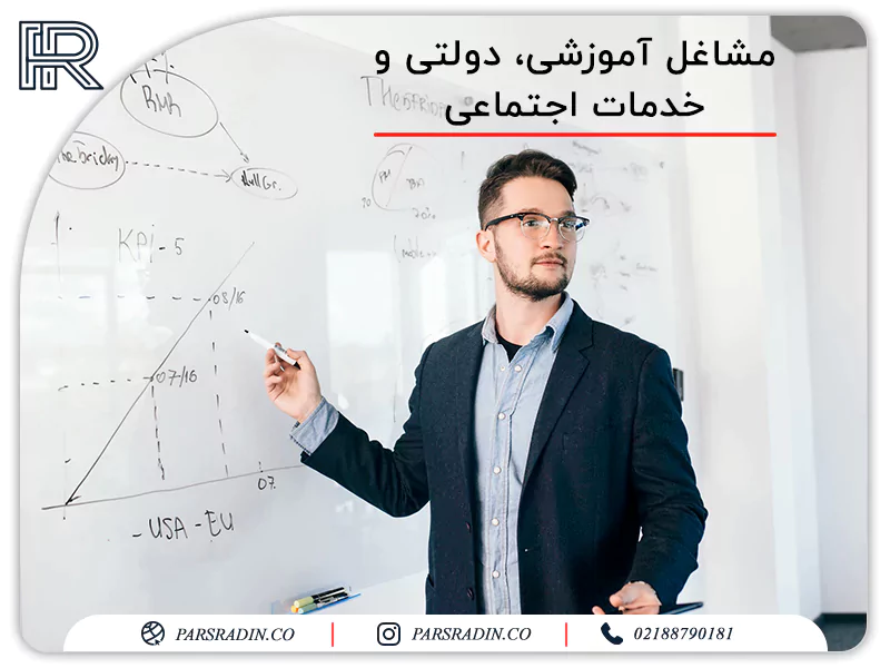 مشاغل آموزشی، دولتی و خدمات اجتماعی